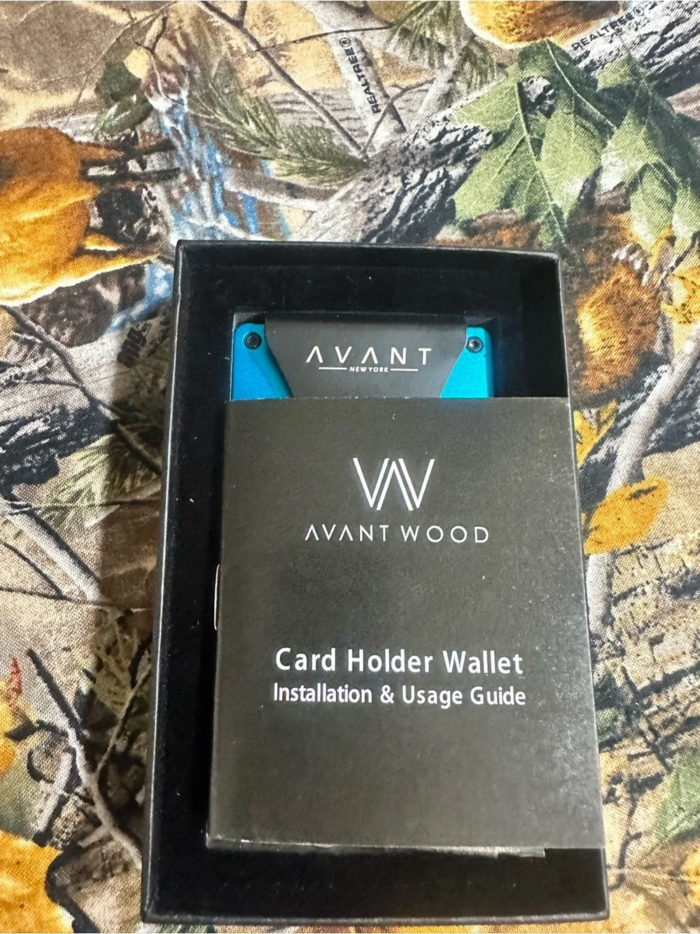Avanti Blue Aluminum Slim Money Clip Wallet with Black Clip